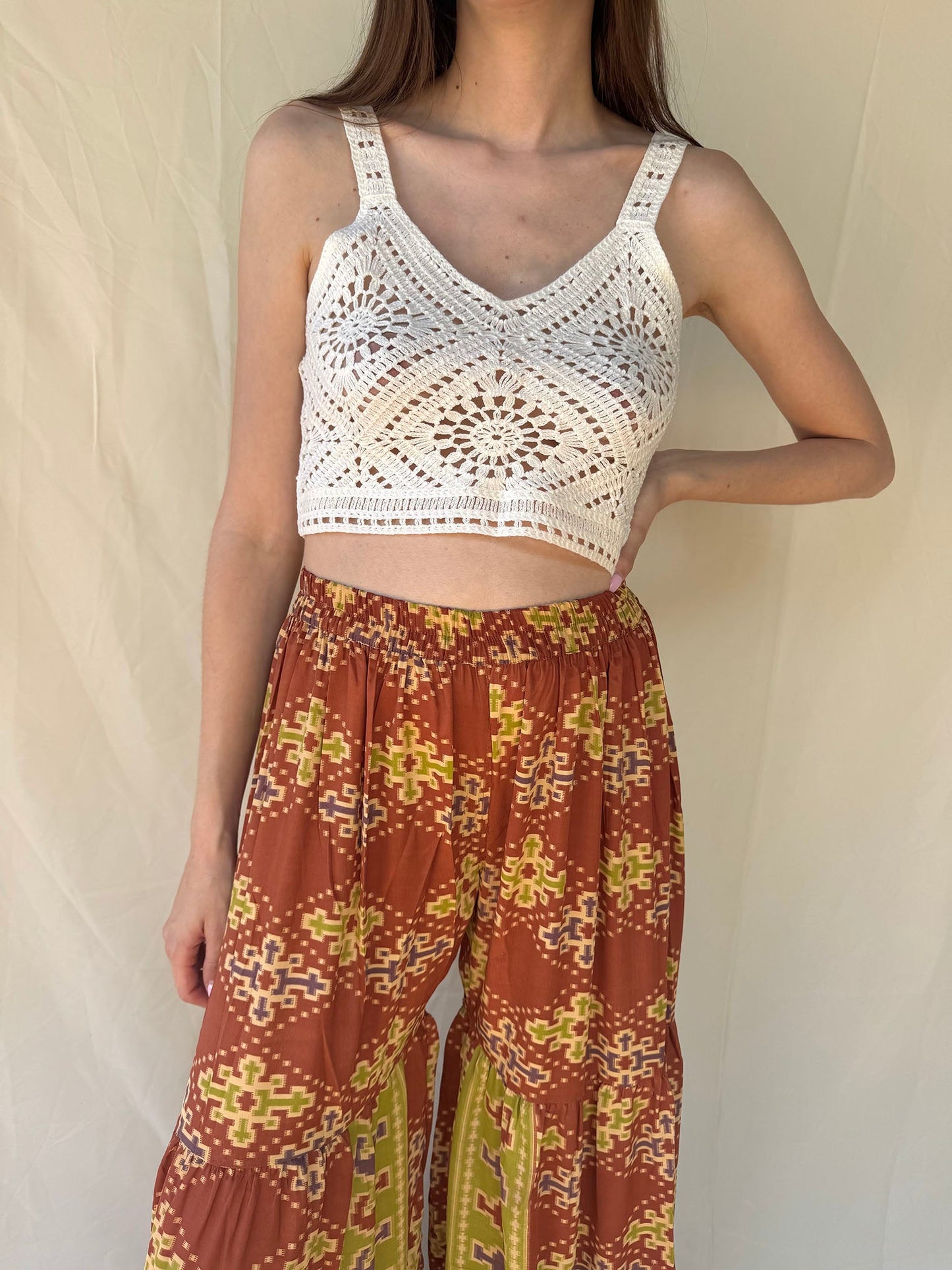 Silk Woodstock Pant n.8 - Bohemia Couture