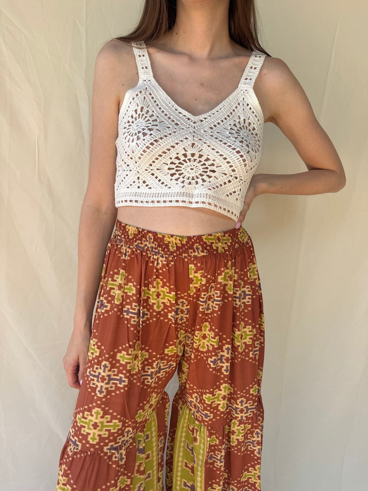 Silk Woodstock Pant n.8 - Bohemia Couture
