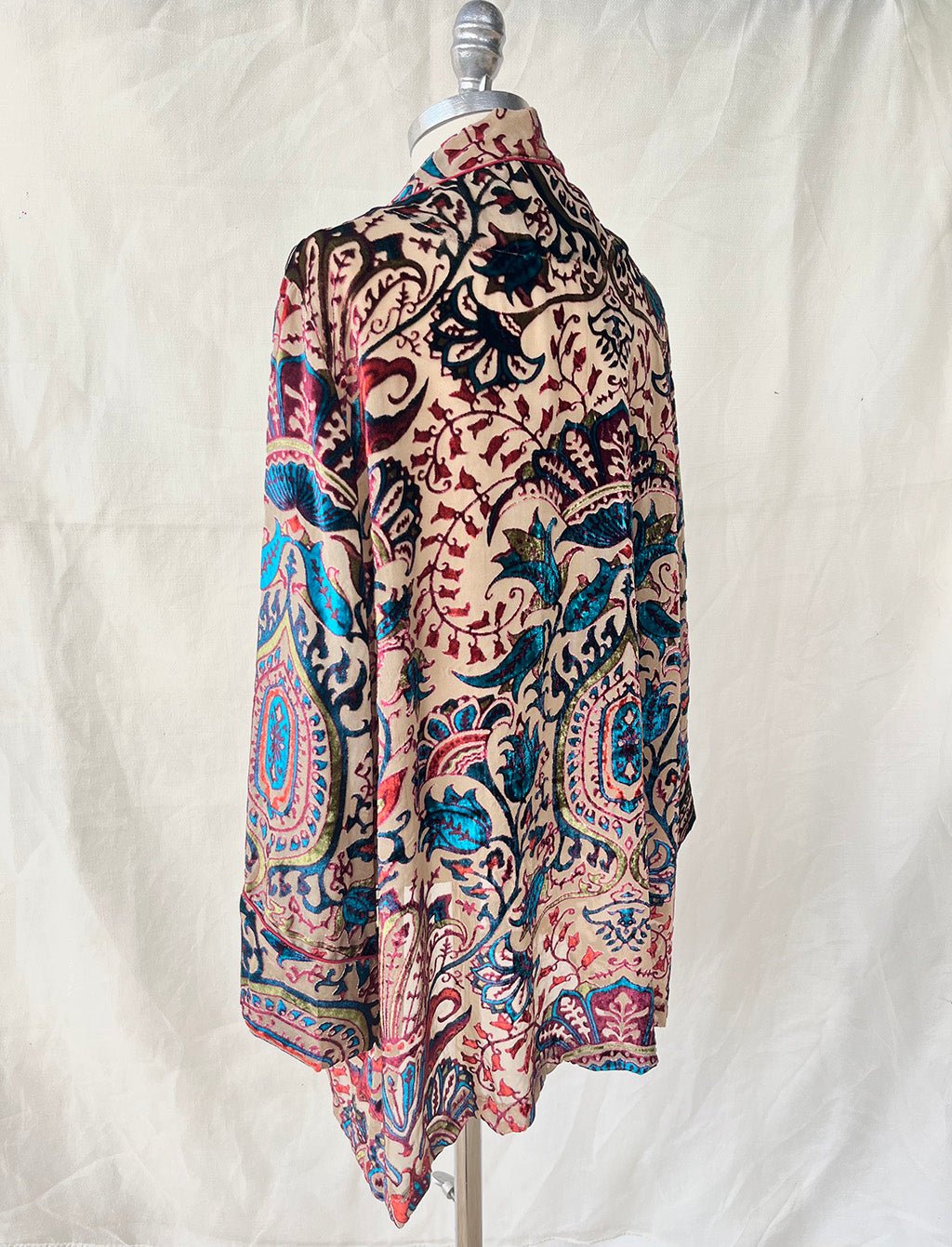 Velvet Short Cardigan - Champagne - Bohemia Couture