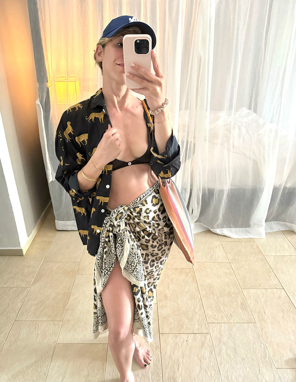 Celine Oversize Shirt n.1 Black Leopard