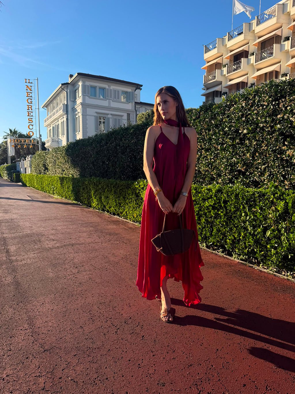 Mafalda Dress n.4 Burgundy - Bohemia Couture