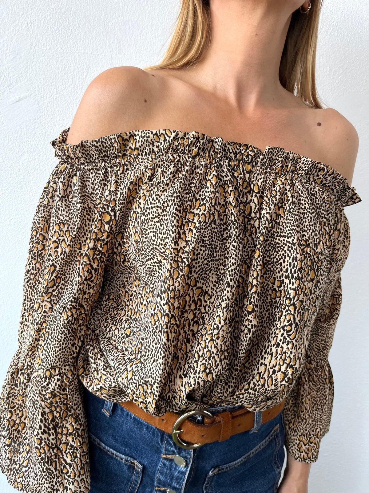 Silk Gypsy Top n.6 - Leopard - Bohemia Couture