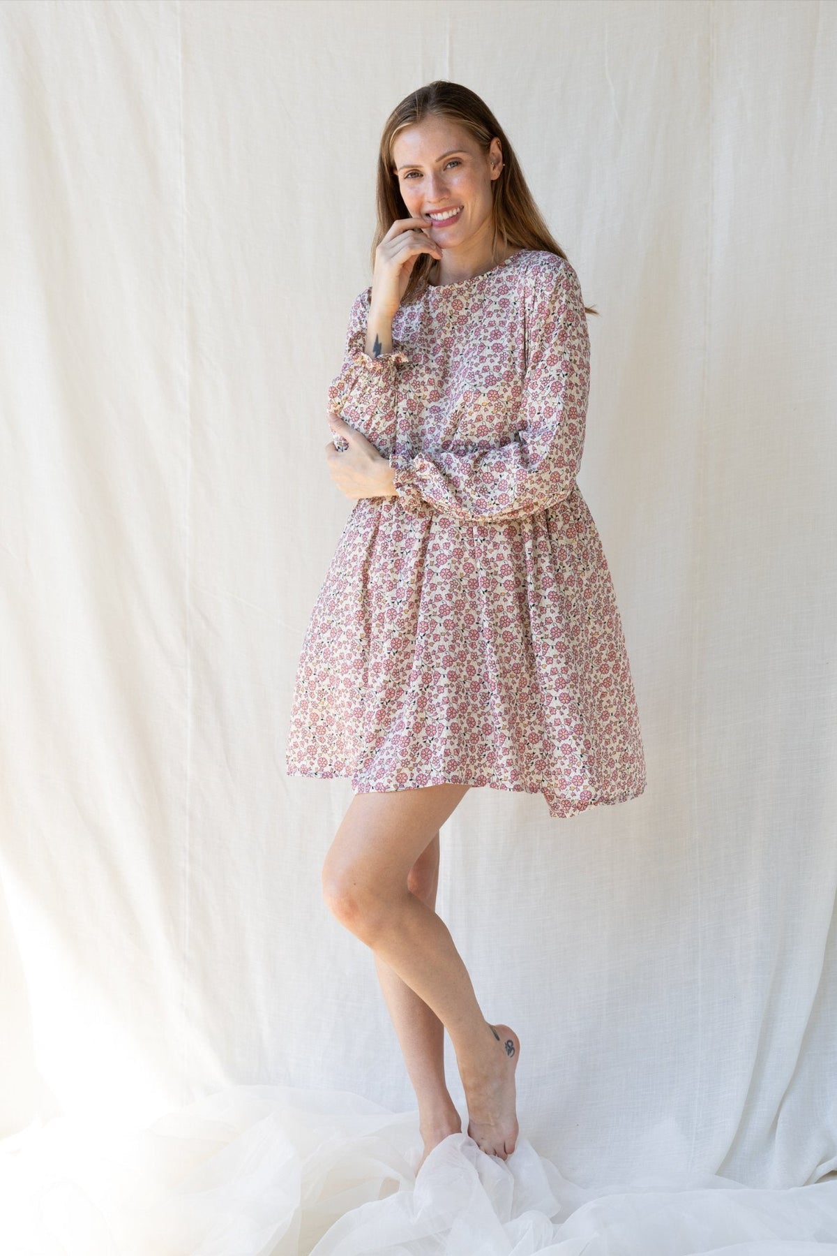 Silk Lily Short Dress n.17 - Bohemia Couture