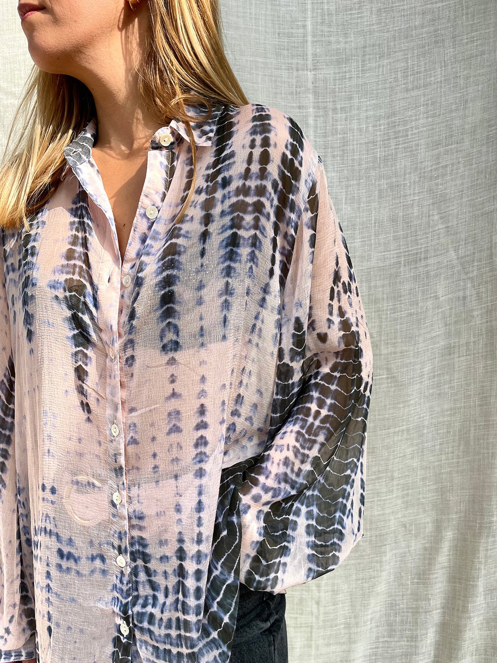 100% Modal Voile Tie Dye Shirt n.2 - Bohemia Couture