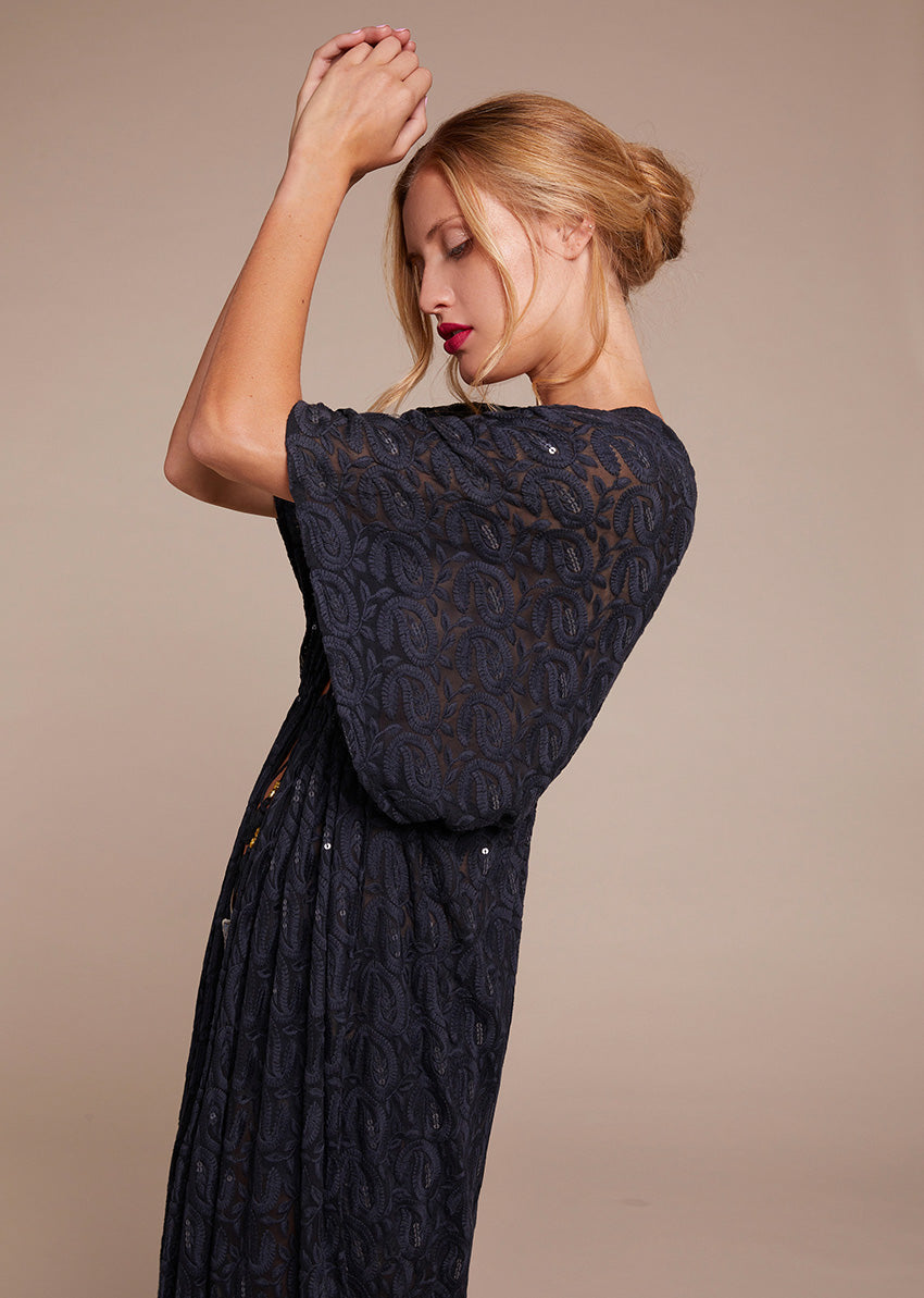 Paradise Zoe Open Kaftan - Black Lace