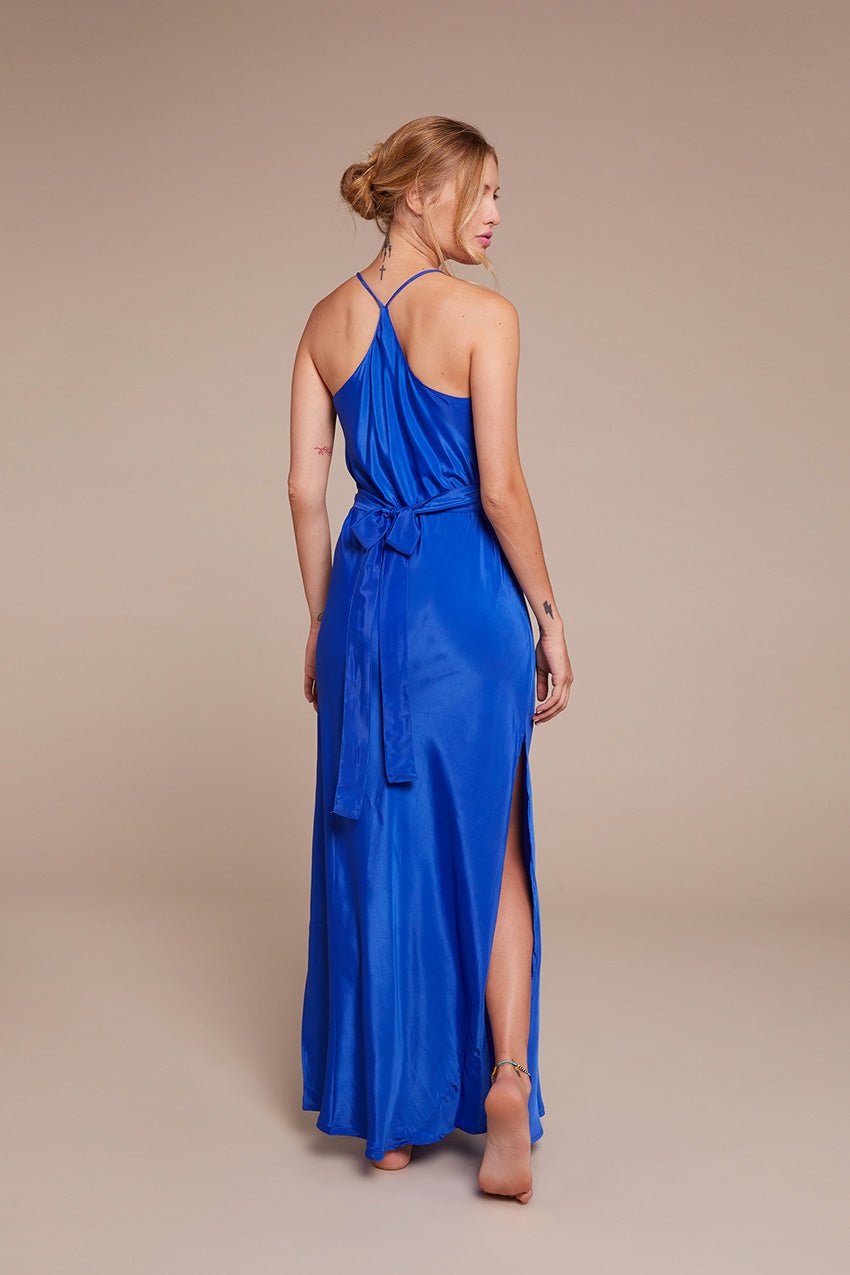 Kushi Slip Dress - Electric Blue - Bohemia Couture