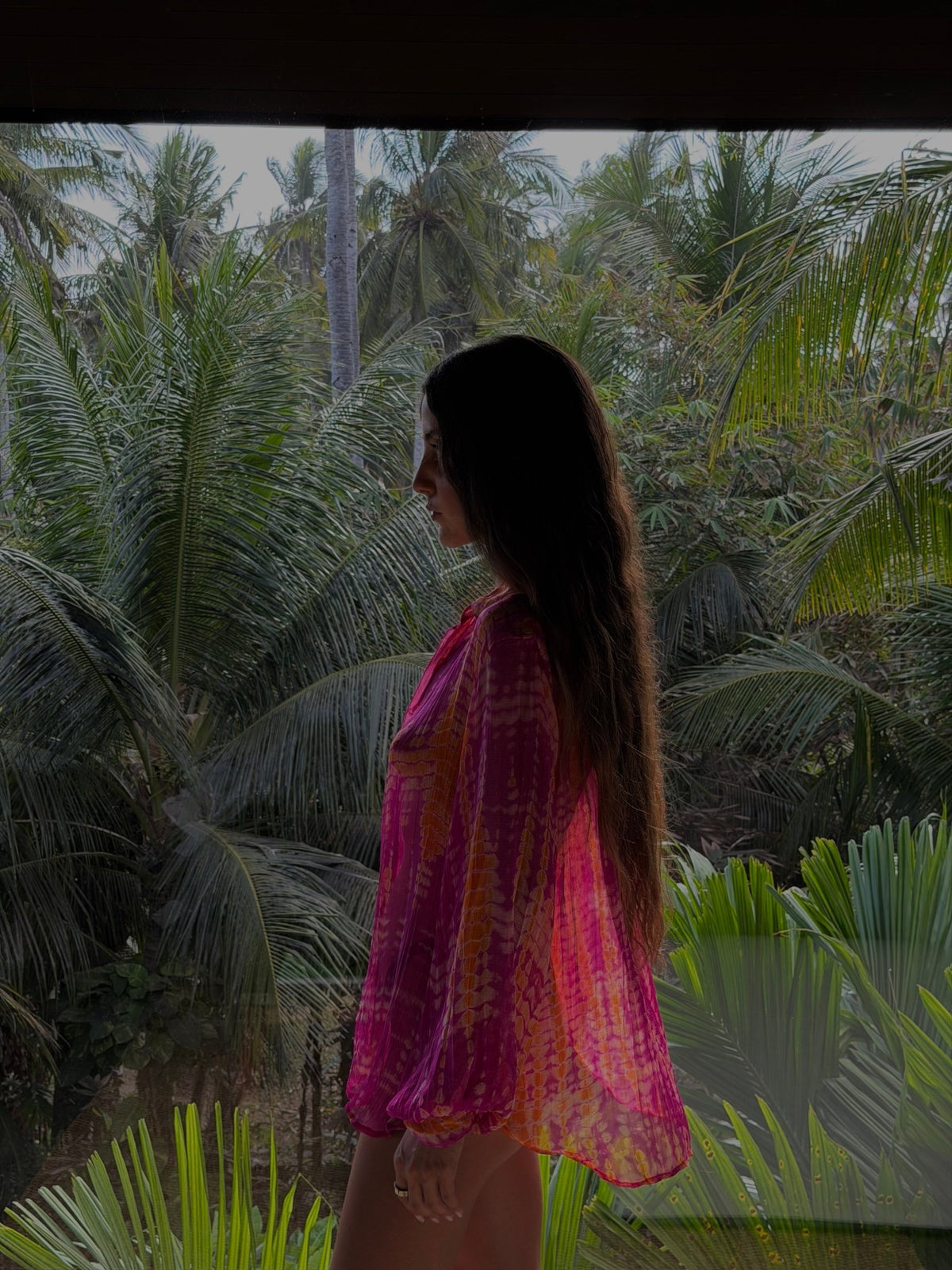 100% Modal Voile Tie Dye Shirt n.8 - Bohemia Couture
