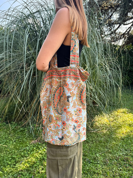 Vintage Silk Carry Bag n.32