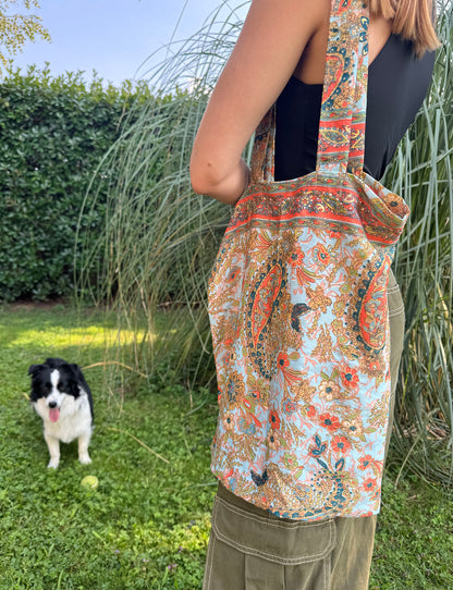 Vintage Silk Carry Bag n.32