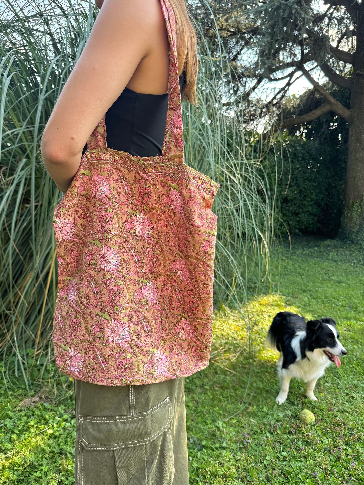 Vintage Silk Carry Bag n.33