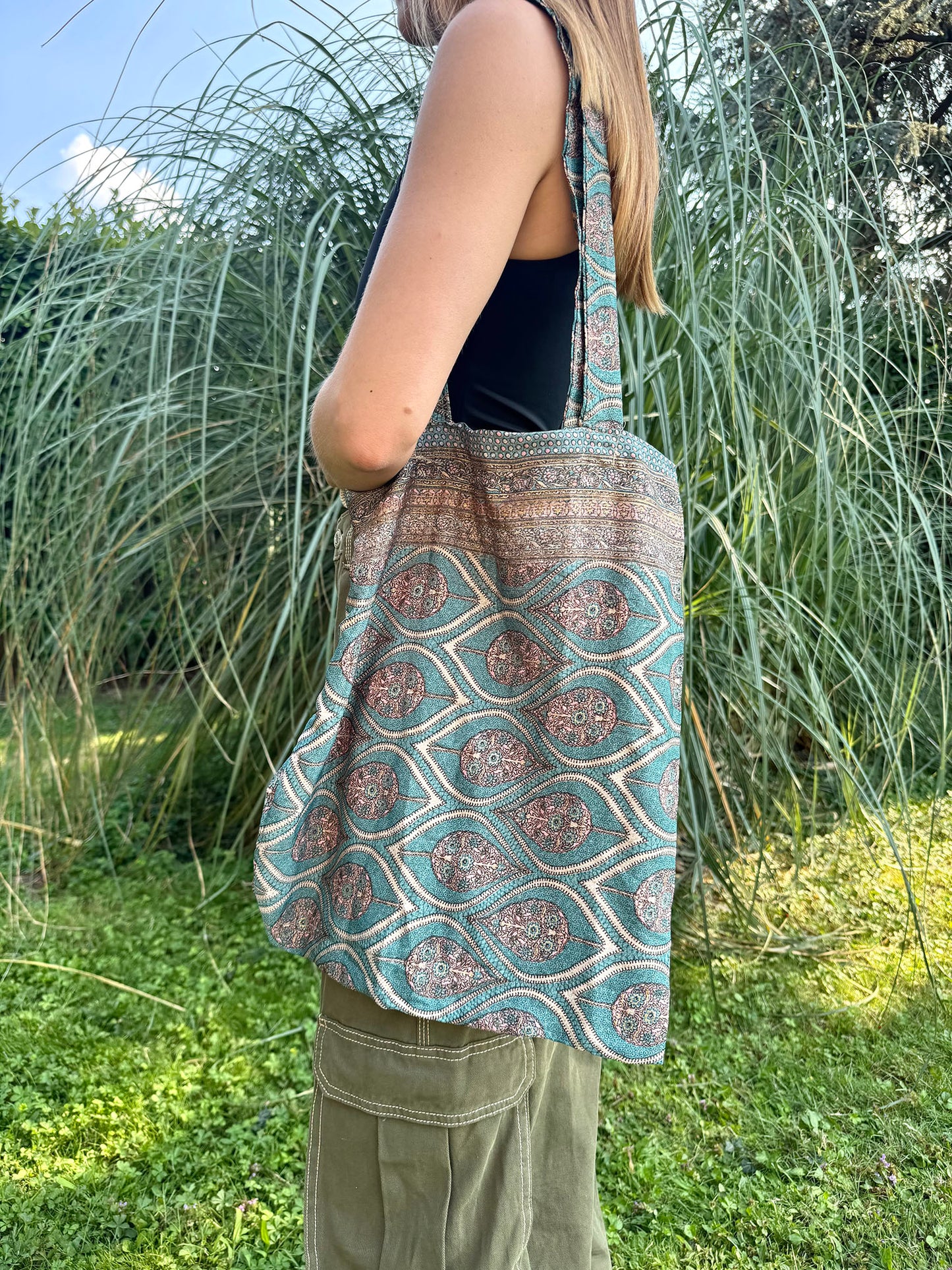 Vintage Silk Carry Bag n.37