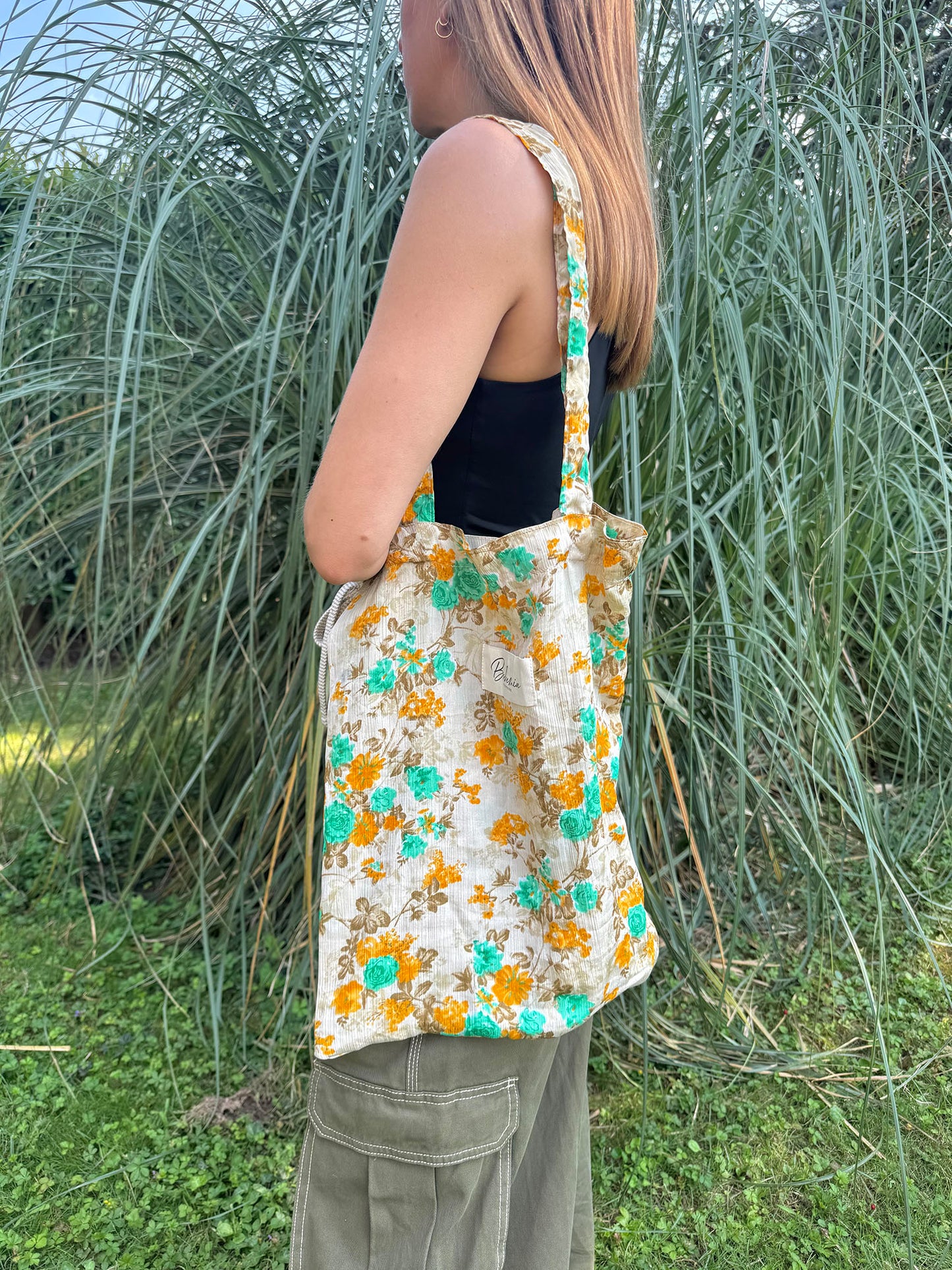 Vintage Silk Carry Bag n.27