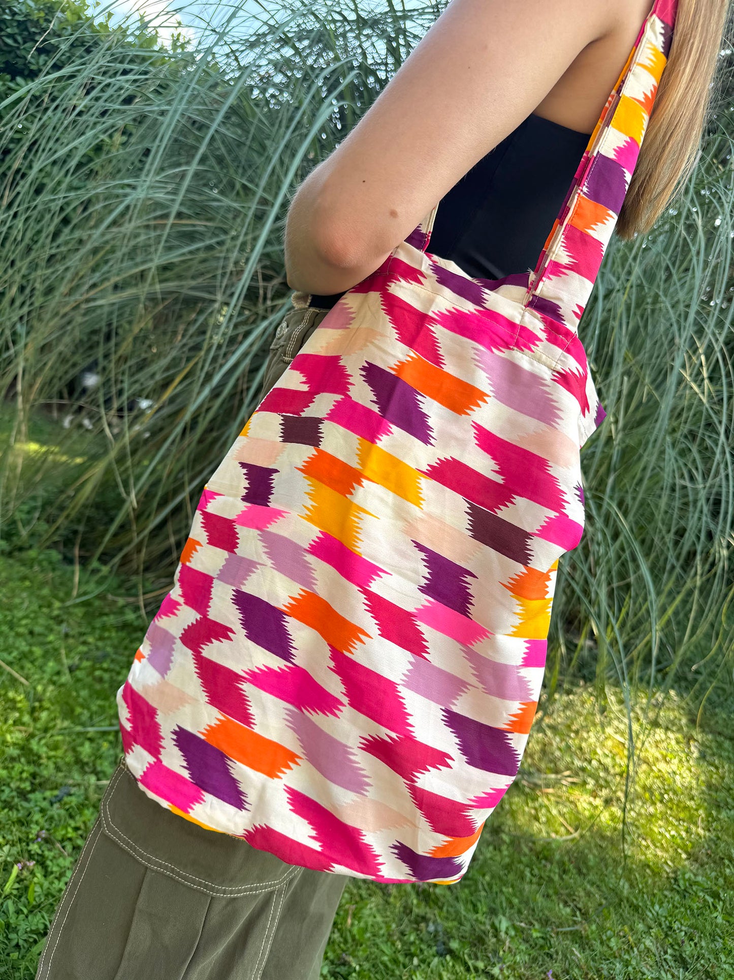 Vintage Silk Carry Bag n.38