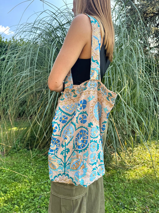 Vintage Silk Carry Bag n.39