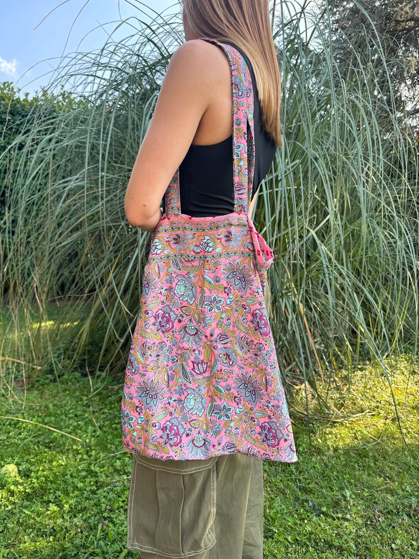 Vintage Silk Carry Bag n.40