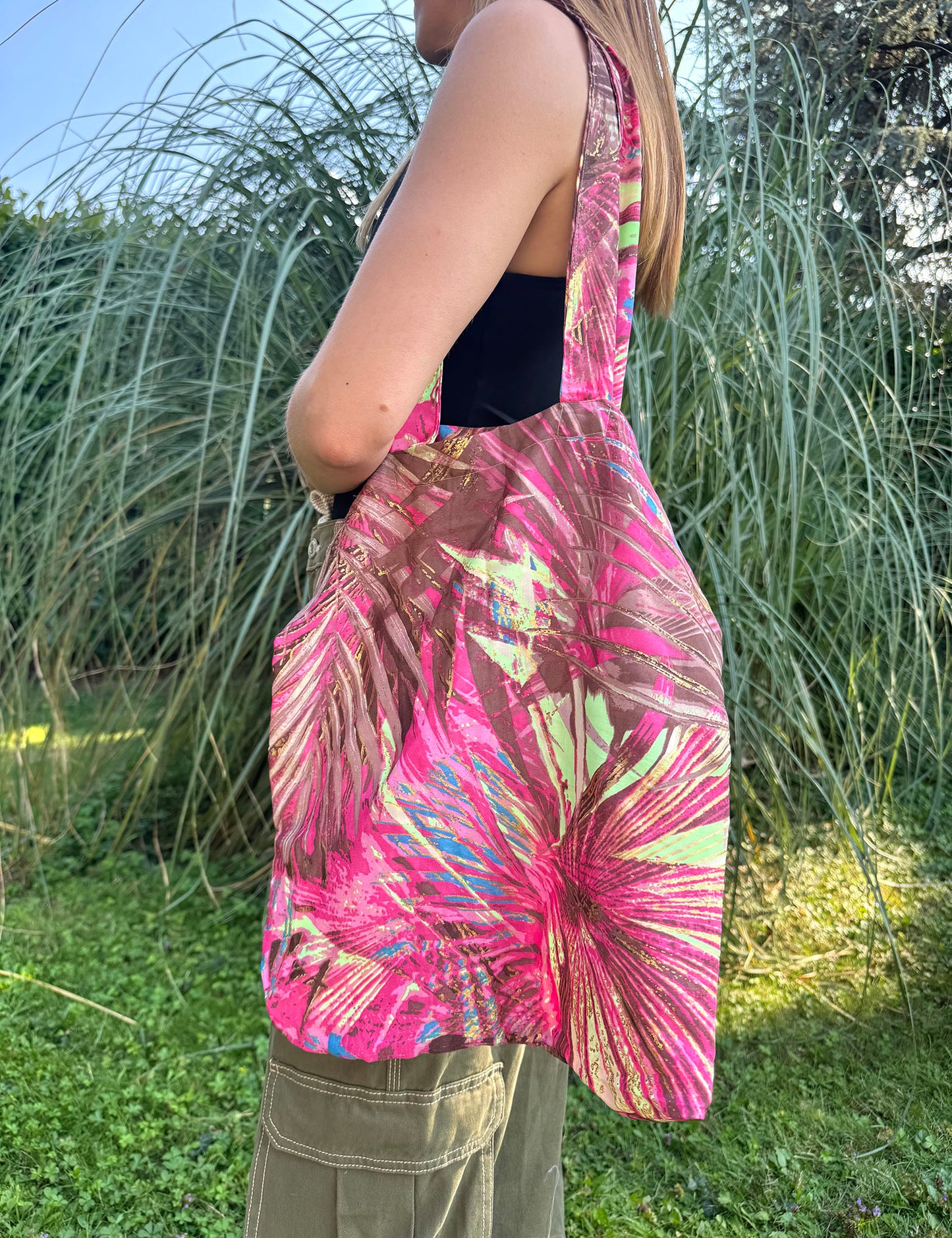 Vintage Silk Carry Bag n.42