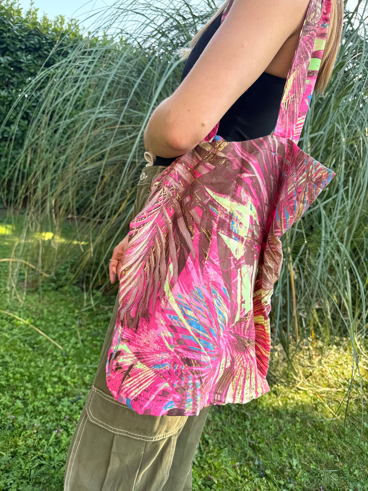 Vintage Silk Carry Bag n.42