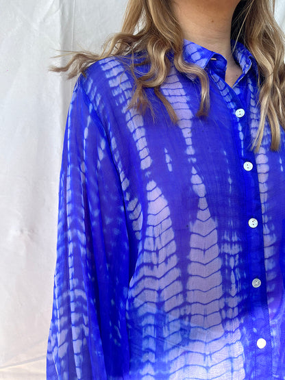 100% Modal Voile Tie Dye Shirt n.7