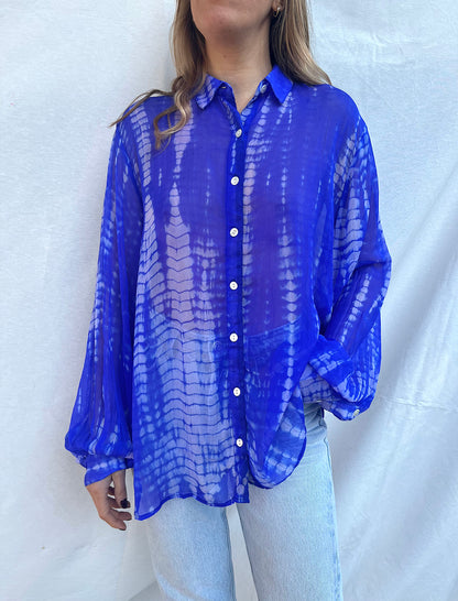 100% Modal Voile Tie Dye Shirt n.7