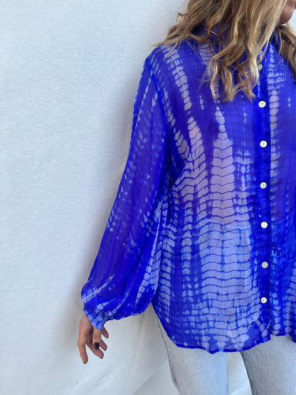 100% Modal Voile Tie Dye Shirt n.7