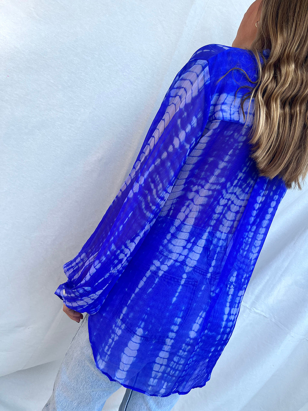 100% Modal Voile Tie Dye Shirt n.7