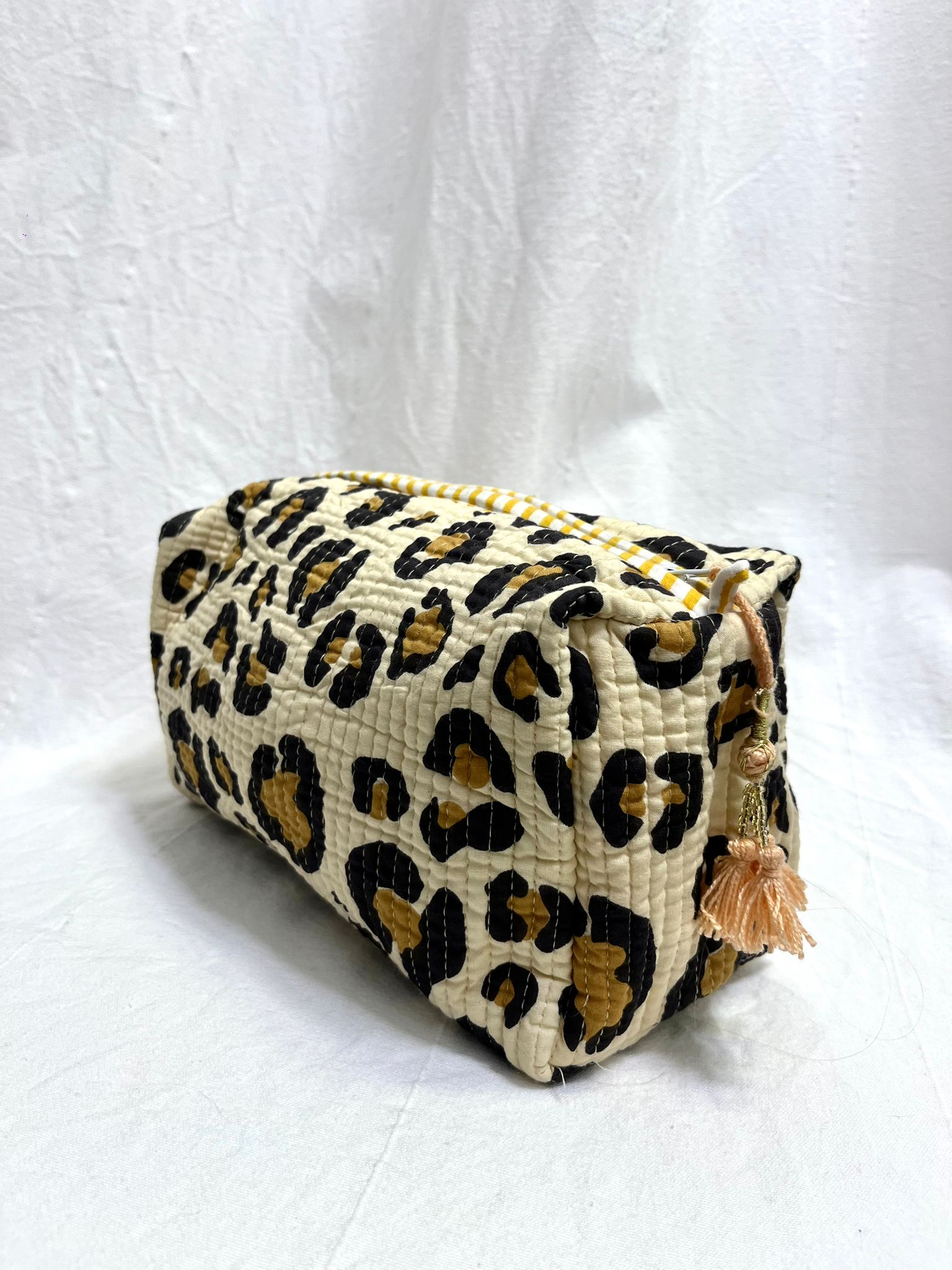 Bohemia Couture Beauty Cosmetic Bag - Leopard Print