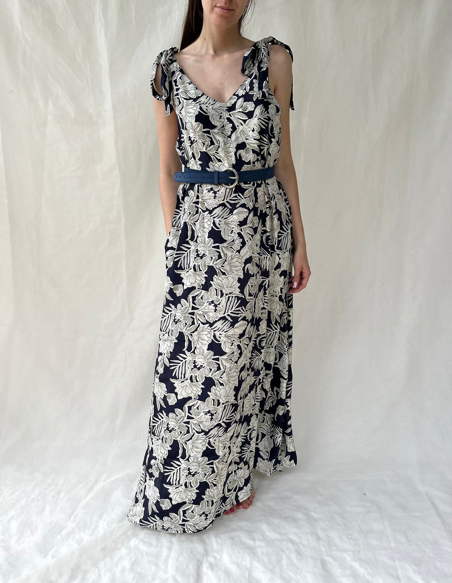 Silk Berry Long Dress n.5