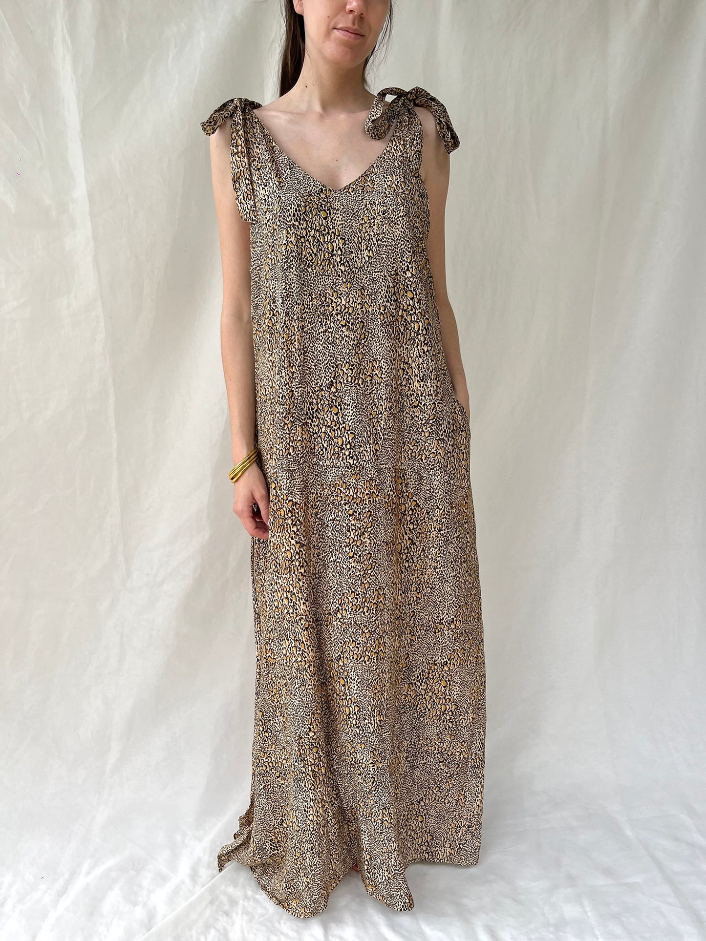 Silk Berry Long Dress n.6 Leopard