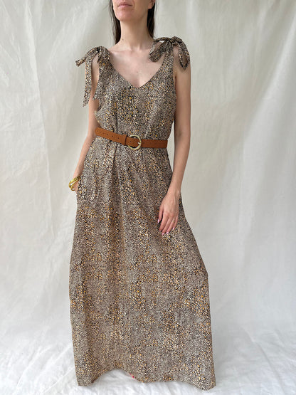 Silk Berry Long Dress n.6 Leopard