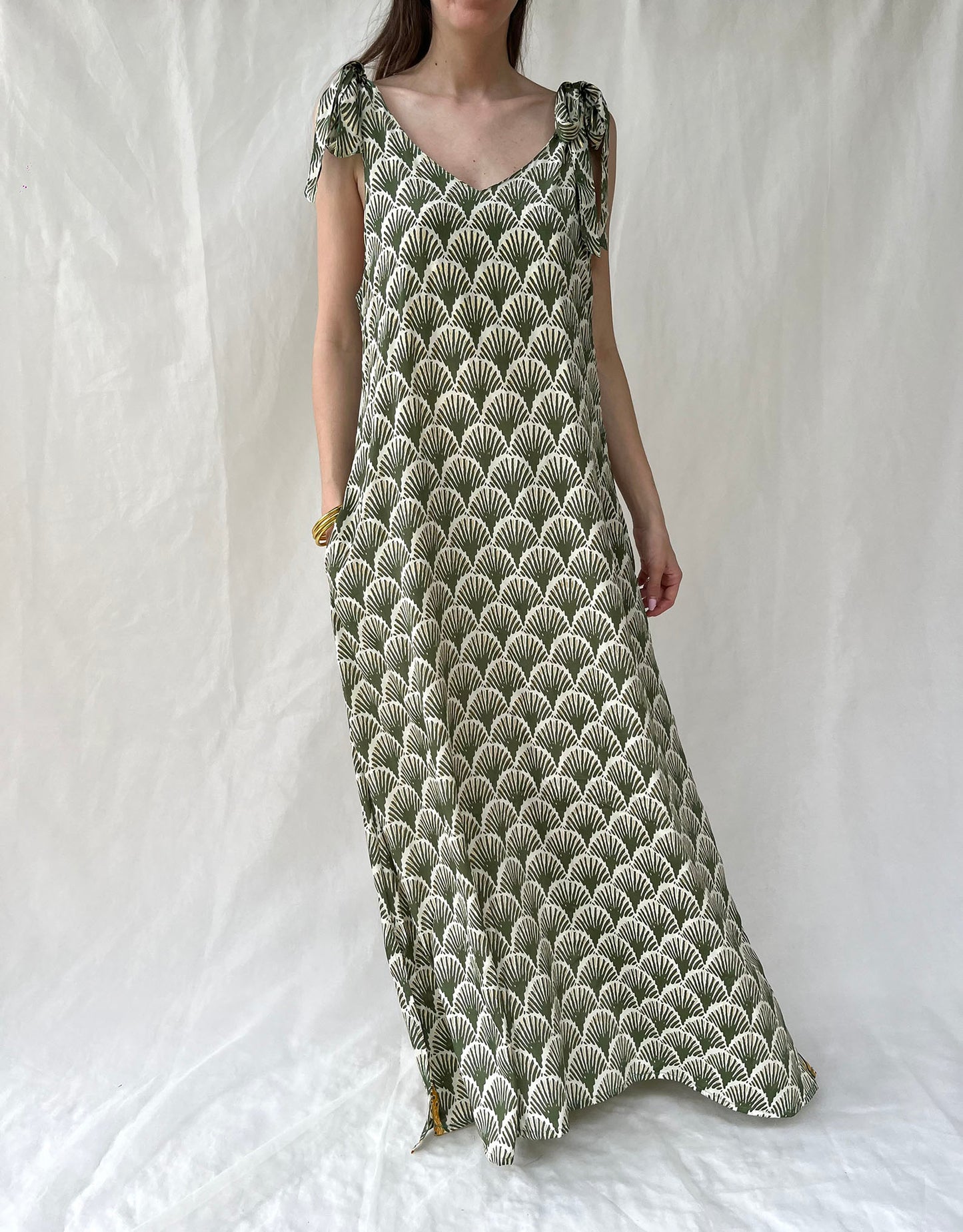 Silk Berry Long Dress n.3