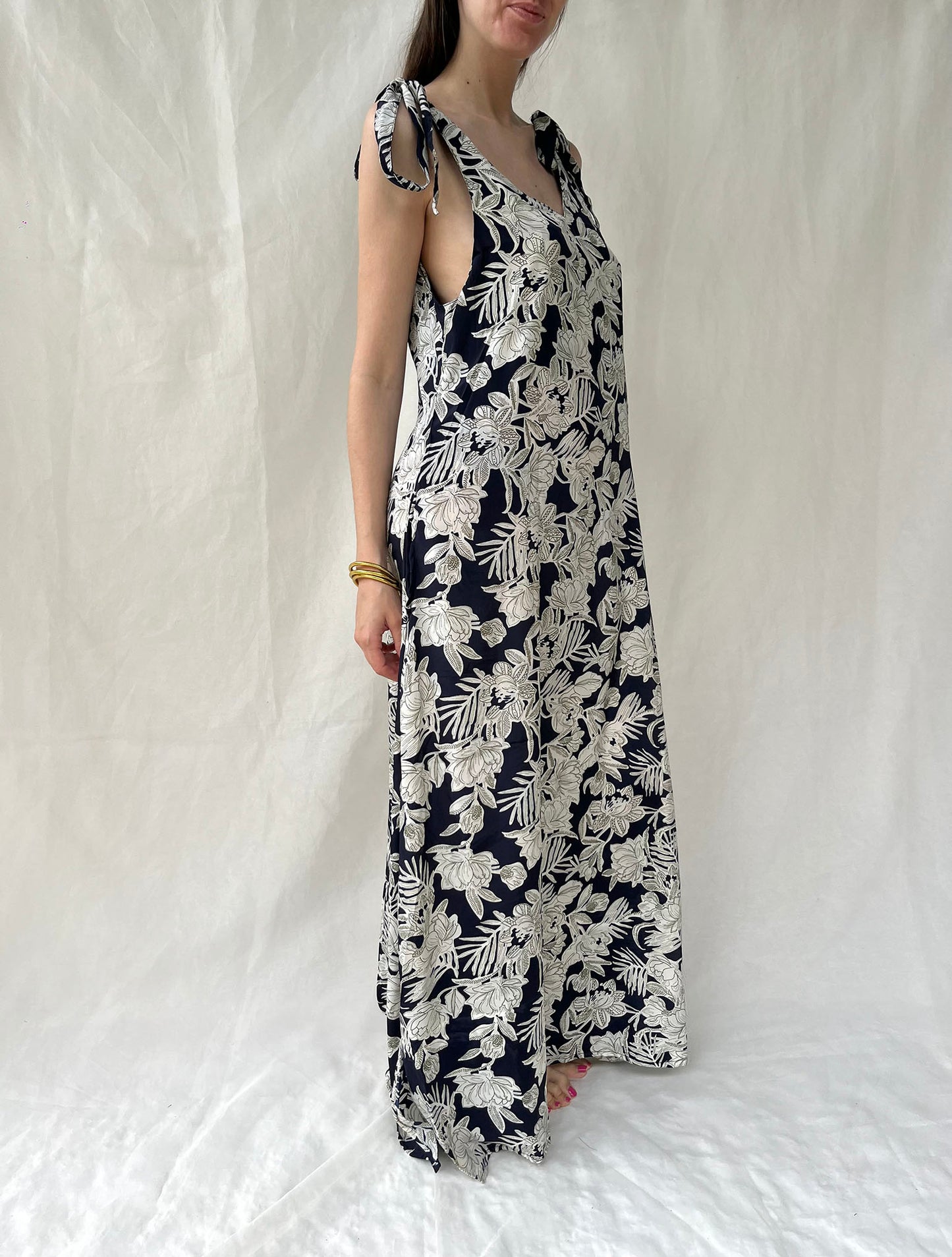 Silk Berry Long Dress n.5