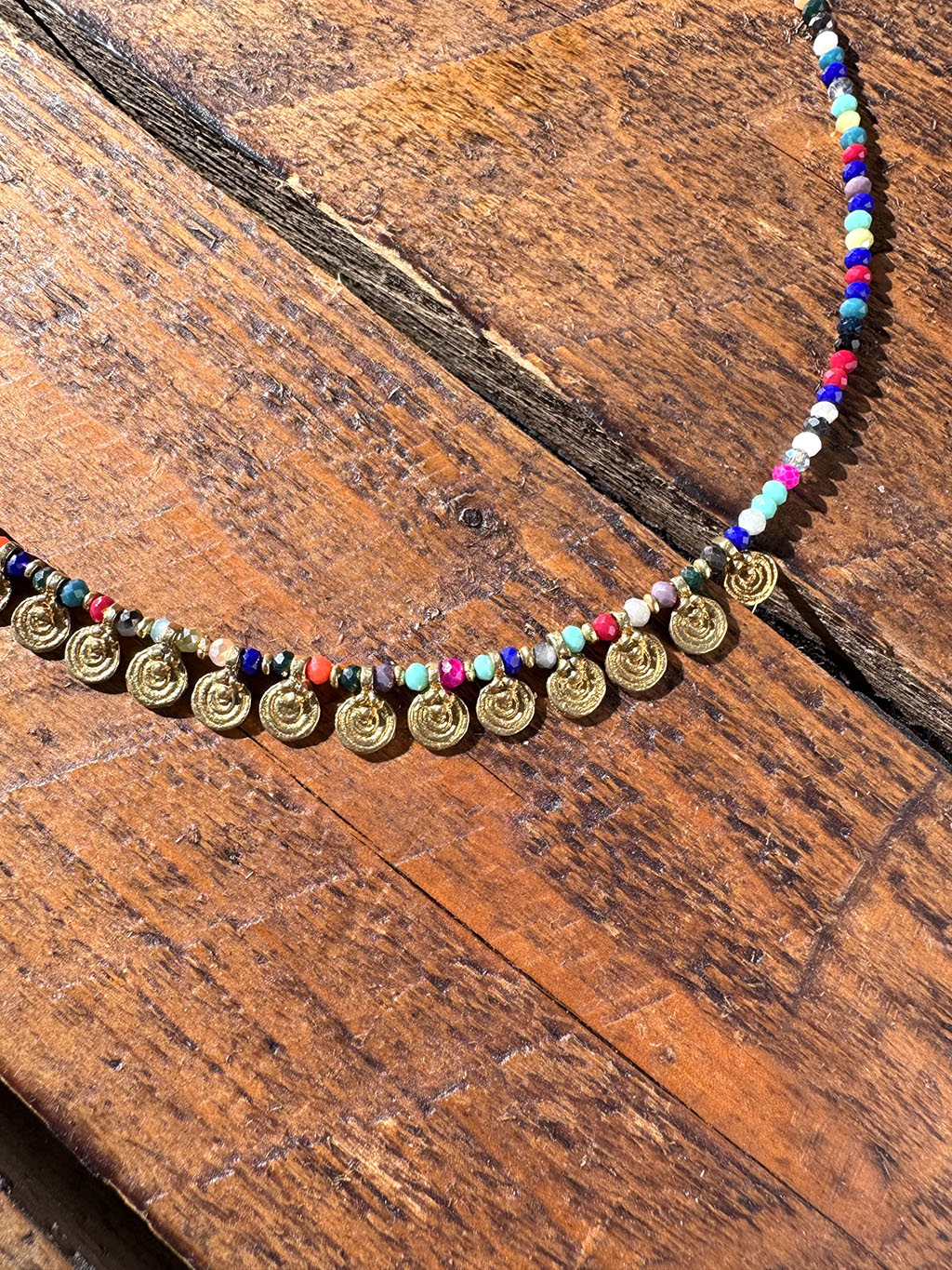 Jaipur Antique Necklace n.5 Rainbow & Gold