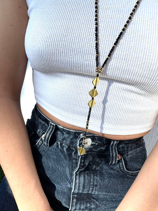 Jaipur Antique Necklace n.8 - Black & Gold