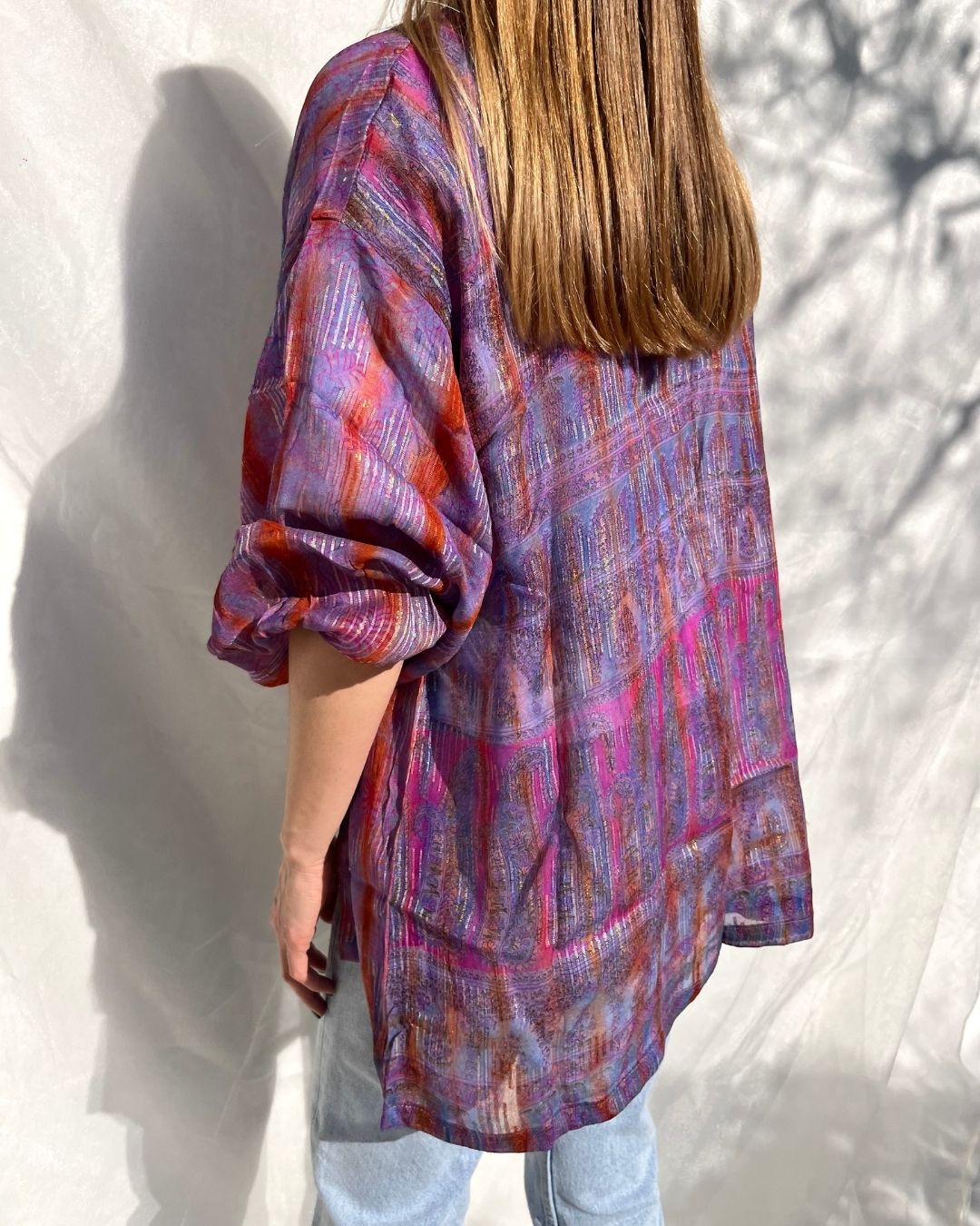 Silk Tie Dye Cardigan n.7