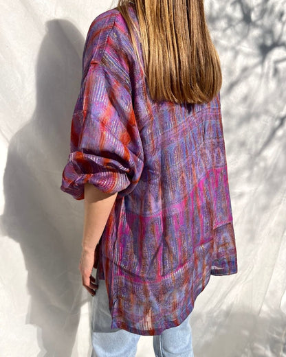 Silk Tie Dye Cardigan n.7