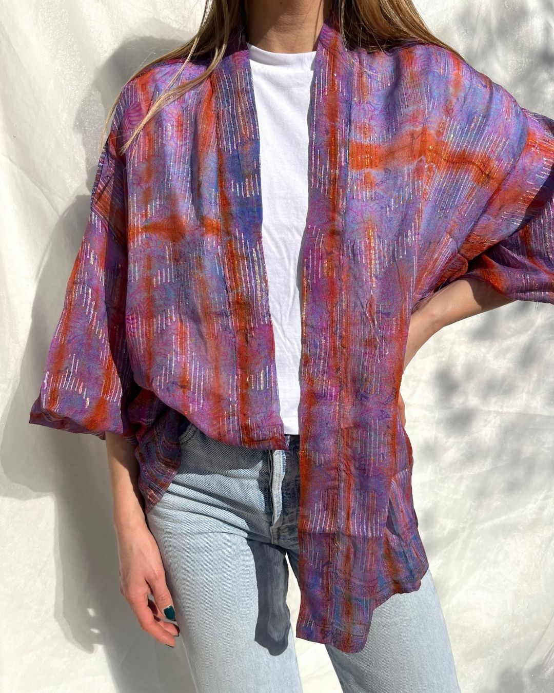 Silk Tie Dye Cardigan n.7
