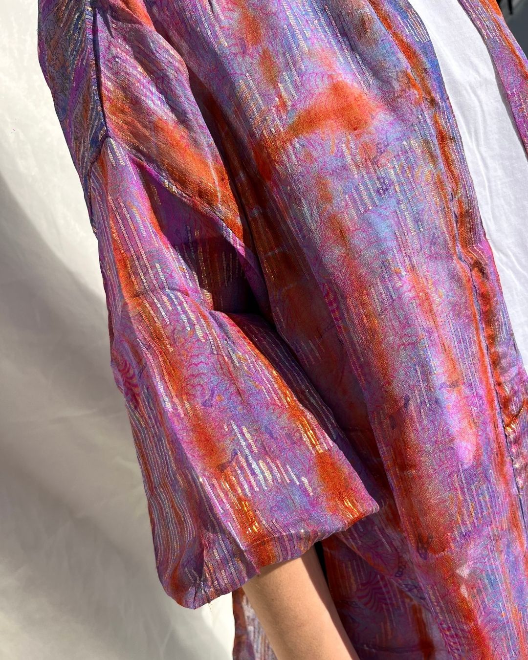 Silk Tie Dye Cardigan n.7