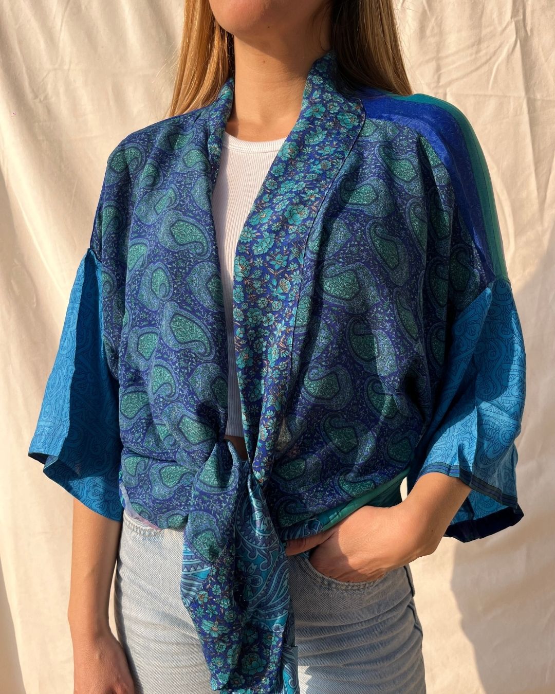 Silk Short Cardigan n.176