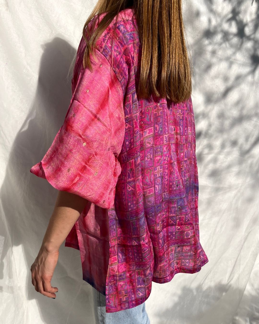 Silk Tie Dye Cardigan n.6