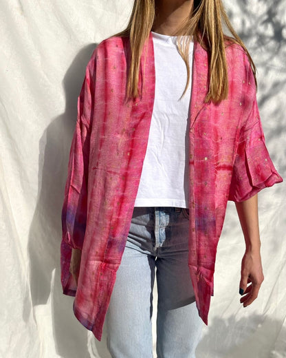 Silk Tie Dye Cardigan n.6