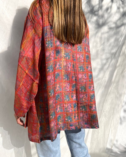 Silk Tie Dye Cardigan n.10