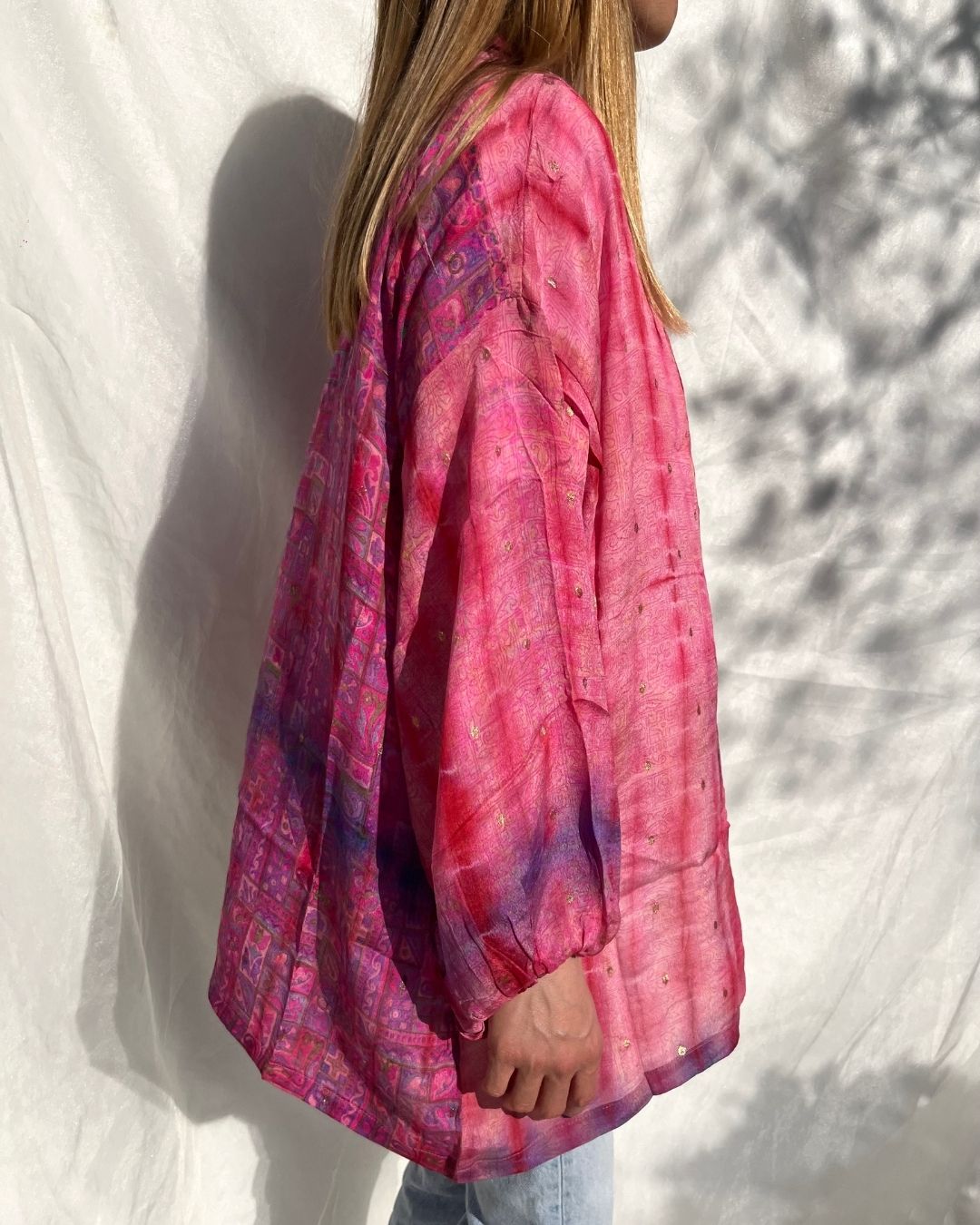 Silk Tie Dye Cardigan n.6