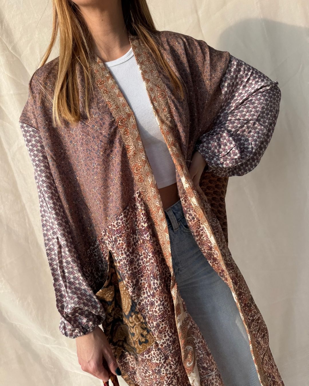 Silk Long Cardigan n.38