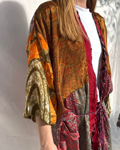 Silk Long Cardigan n.40