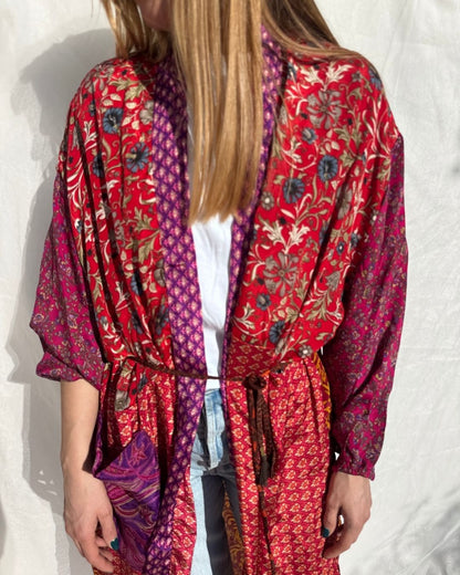 Silk Long Cardigan n.41