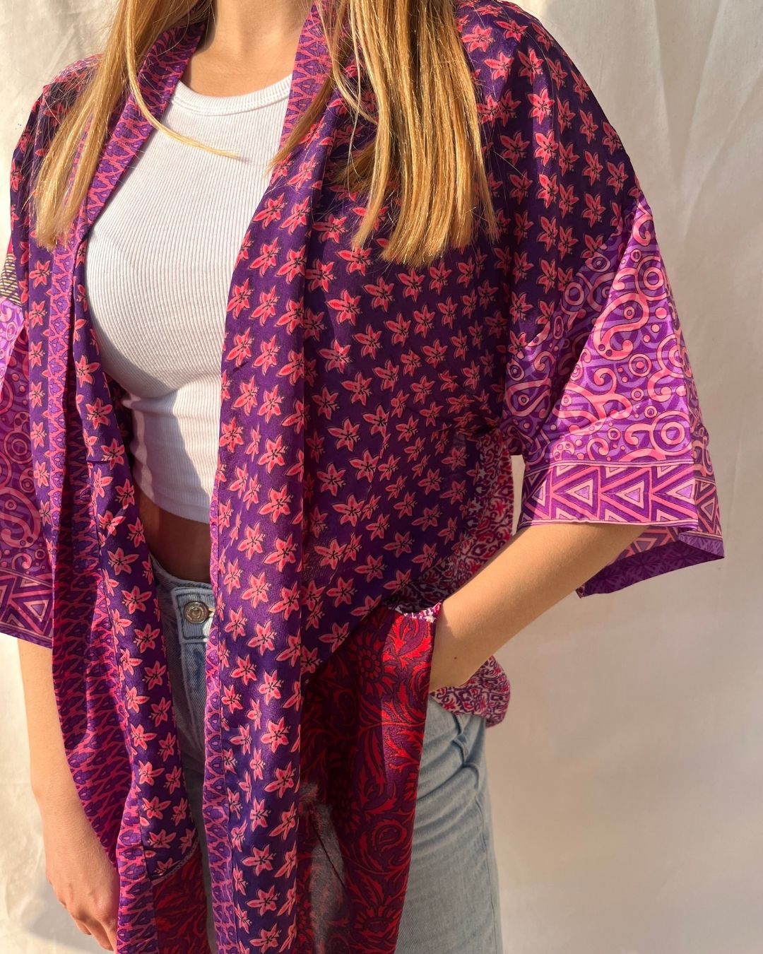 Silk Short Cardigan n.174