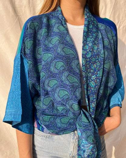 Silk Short Cardigan n.176