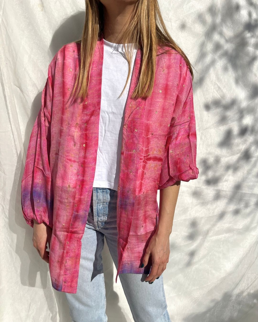 Silk Tie Dye Cardigan n.6