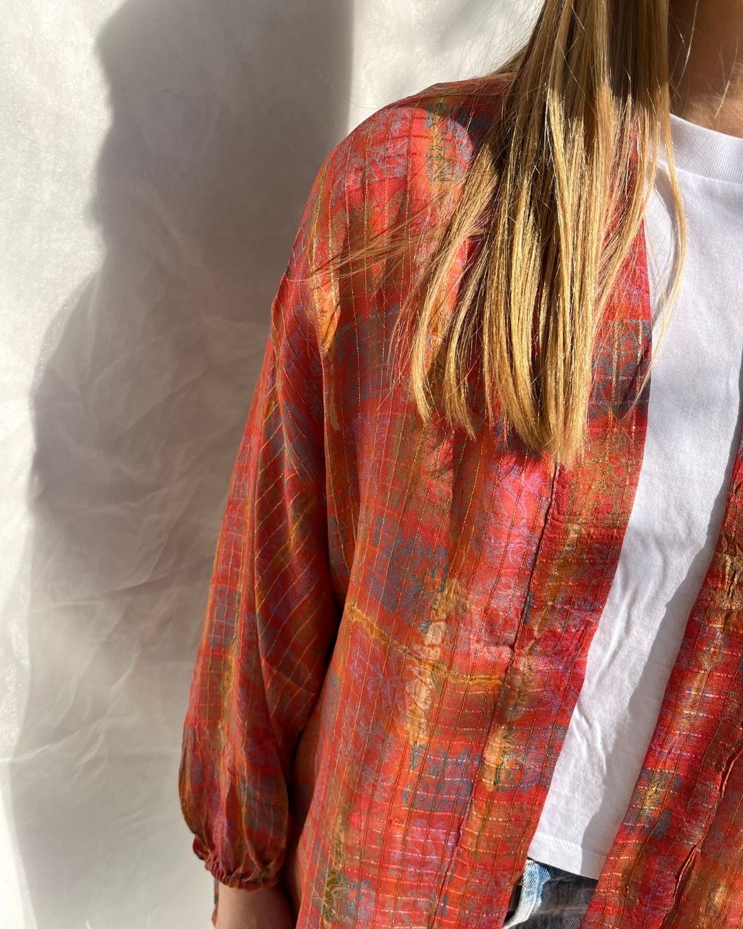 Silk Tie Dye Cardigan n.10