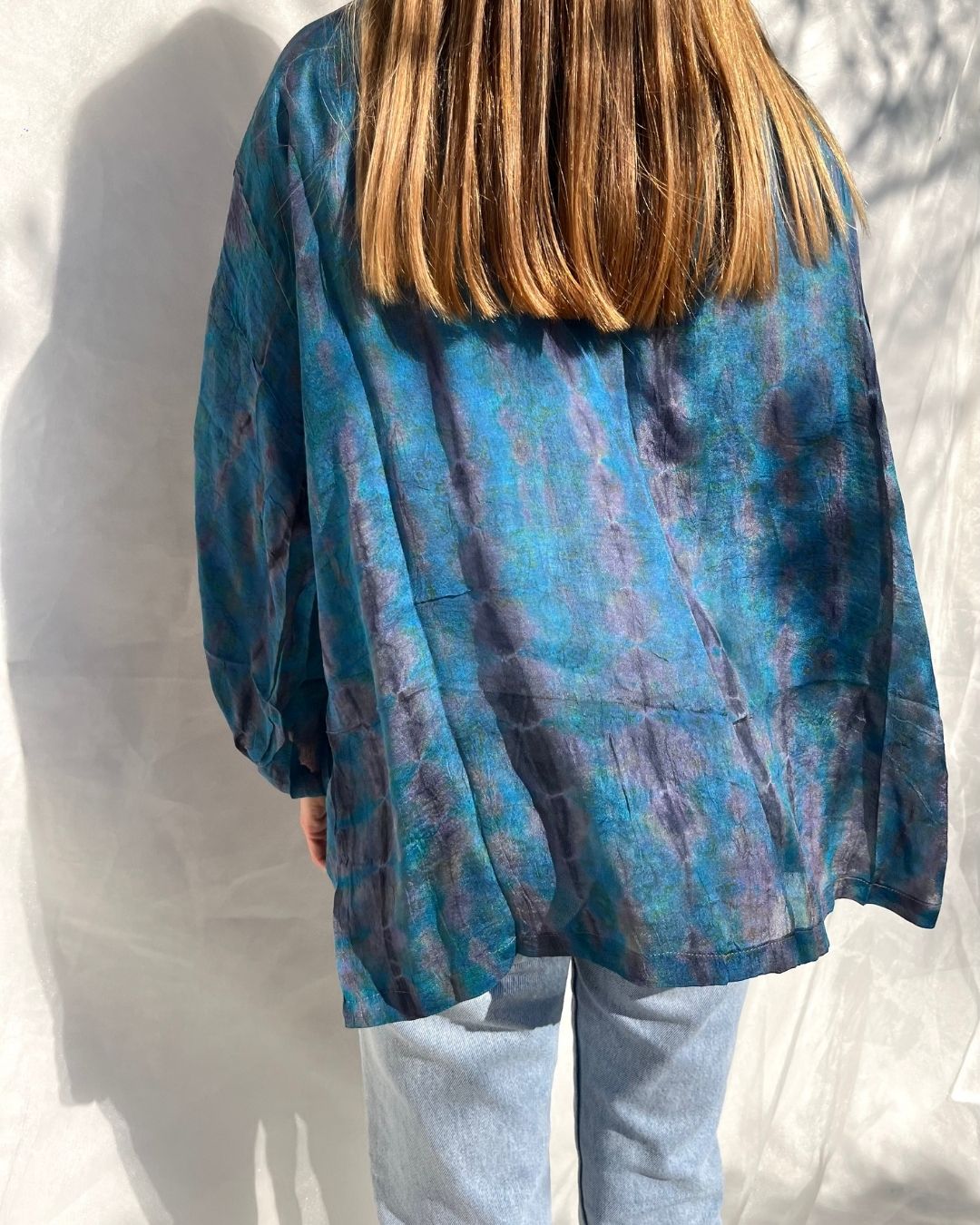 Silk Tie Dye Cardigan n.11